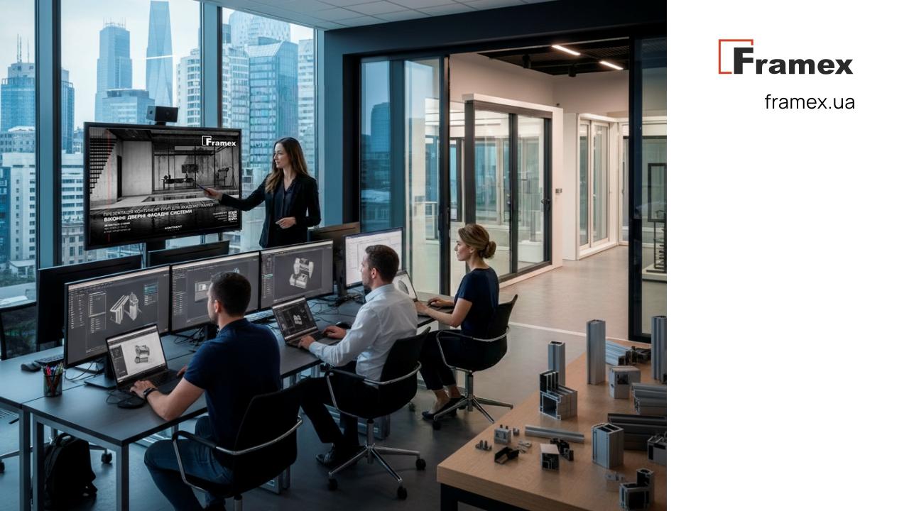 Академия Framex обучает партнеров: команда PLAMET прошла практическую подготовку по алюминиевым системам