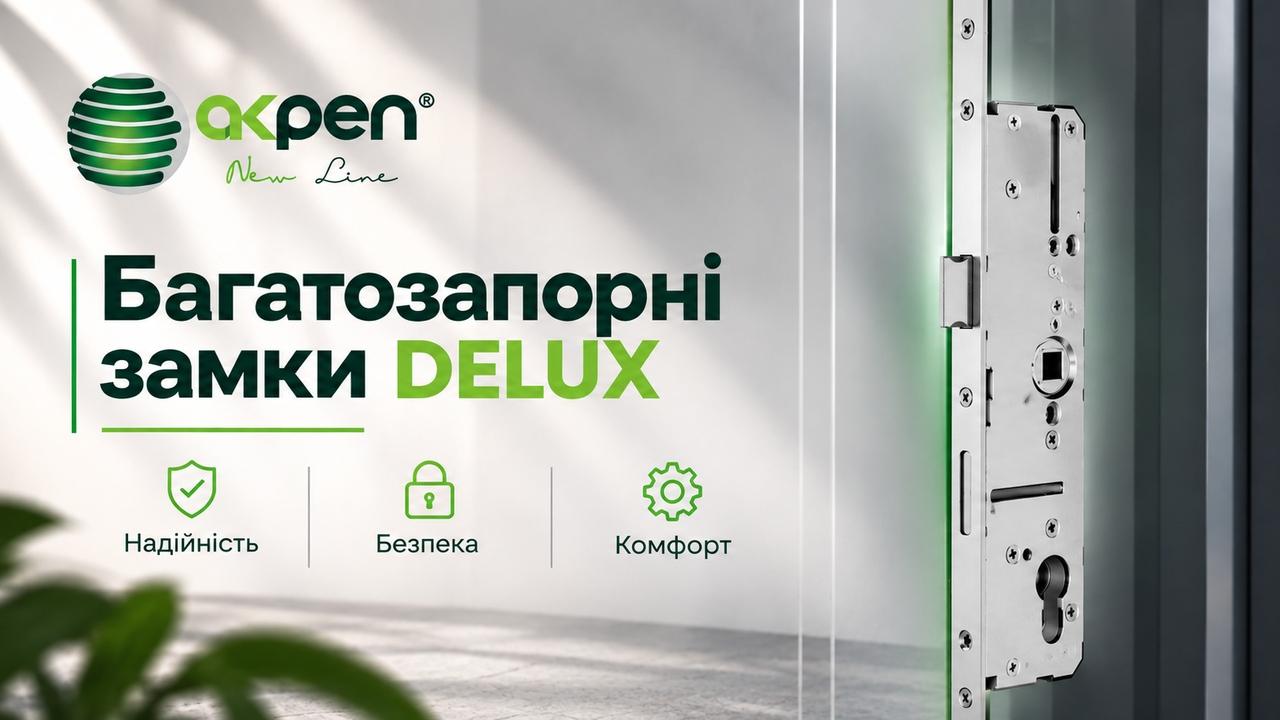 AKPEN модернізував конструкцію замків-рейок серії Delux